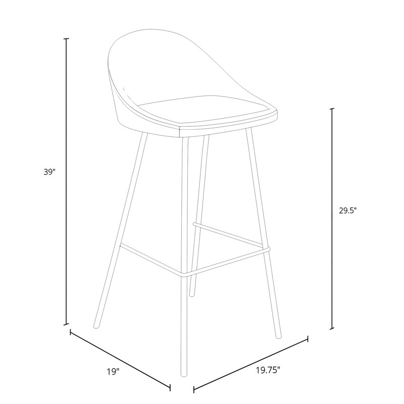 AllModern Holmes Bar & Counter Stool & Reviews Wayfair